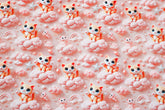 Baumwolljersey Digital Cats & Clouds